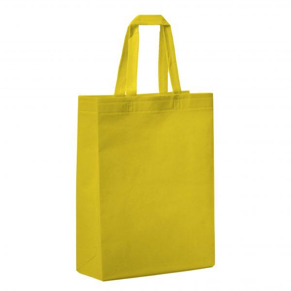 DISCOUNT PROMOS Bolsas de regalo pequeñas, paquete de 10, bolsa de tela  reutilizable para recuerdos de boda, ferias comerciales, color amarillo
